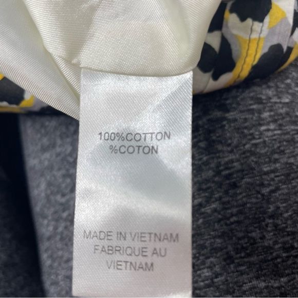 T TAHARI Yellow Leopard Print Cotton Short Skirt - Picture 5 of 7